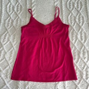 Vintage Hot Pink Y2K Babydoll Cami Tank Top